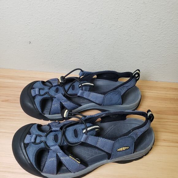 Keen Womens Size 9 Venice Hiking Sandals Blue Black Water Shoes Camping Gorpcore - Picture 10 of 13